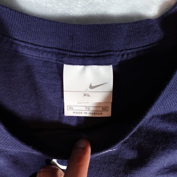 Vintage Nike Warhawk Military Style T Shirt Mens XL Oversized Center Swoosh Y2K - Picture 4 of 7